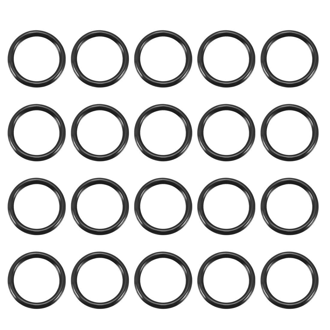 Harfington Nitrile Rubber O-Rings, Metric Buna-N Sealing Gasket 20Pcs