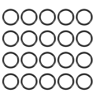 Harfington Nitrile Rubber O-Rings, Metric Buna-N Sealing Gasket 20Pcs