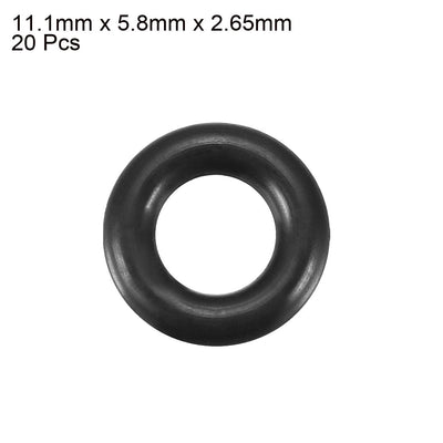 Harfington Nitrile Rubber O-Rings, Metric Buna-N Sealing Gasket 20Pcs