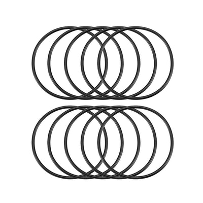 Harfington Nitrile Rubber O-Rings Metric Buna-N Sealing Gasket Black, 10Pcs