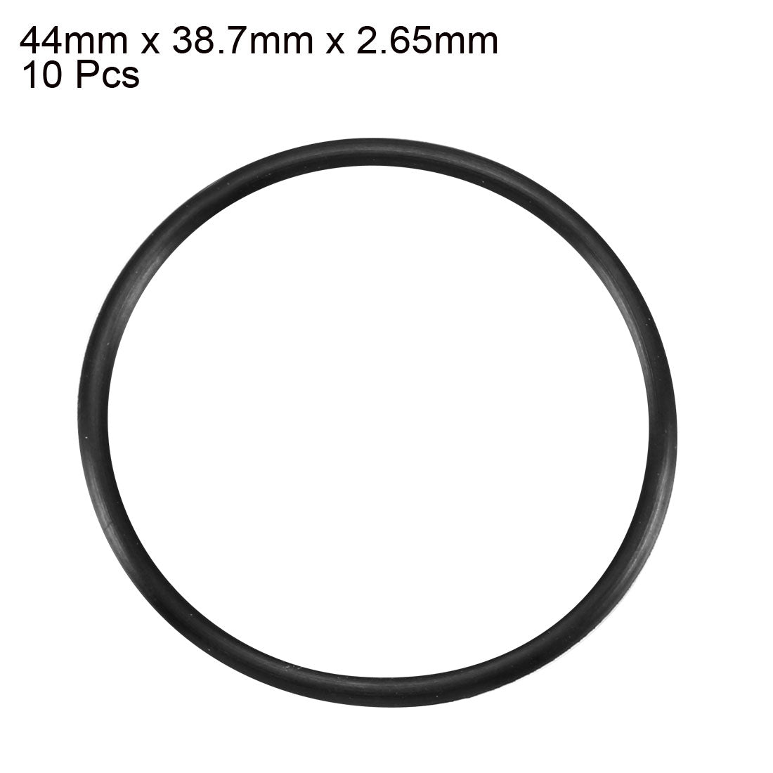 Harfington Nitrile Rubber O-Rings Metric Buna-N Sealing Gasket Black, 10Pcs