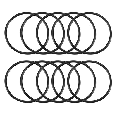 Harfington Nitrile Rubber O-Rings Metric Buna-N Sealing Gasket Black, 10Pcs