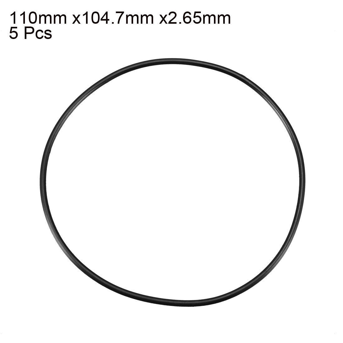 Harfington Nitrile Rubber O-Rings, Metric Nitrile Rubber Sealing Gasket 5Pcs