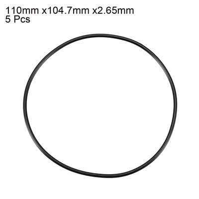 Harfington Nitrile Rubber O-Rings, Metric Nitrile Rubber Sealing Gasket 5Pcs