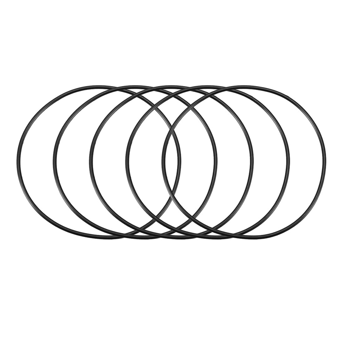 Harfington Nitrile Rubber O-Rings, Metric Nitrile Rubber Sealing Gasket 5Pcs