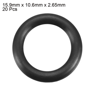 Harfington Nitrile Rubber O-Rings, Metric Buna-N Sealing Gasket 20Pcs