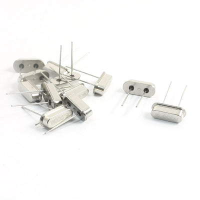 Harfington 12PCS Silver Tone DIP Low Profile Quartz Crystal Oscillator 16MHz 20PF