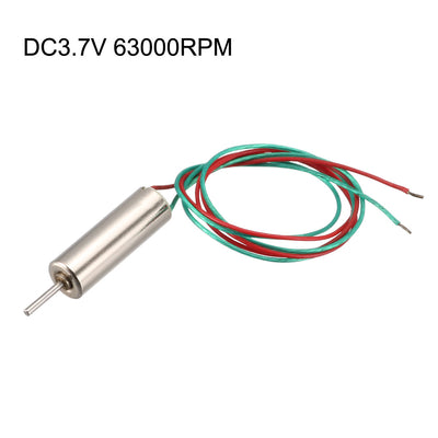 Harfington 0,7 mm Durchmesser Welle RC Flugzeug Kernloser Magnetmotor DC3,7 V 63000 U/min 5 Stück