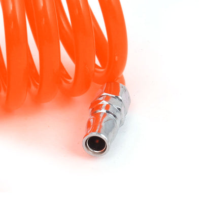 Harfington 15M 49 Ft Long Polyurethane PU Recoil Air Compressor Hose Tube Orange