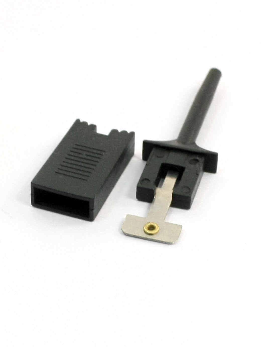 Harfington 12Pcs PCB Surface Mounted Devices IC Mini Colored Plastic Flat Test Hook Clip Grabber Probe Jumper