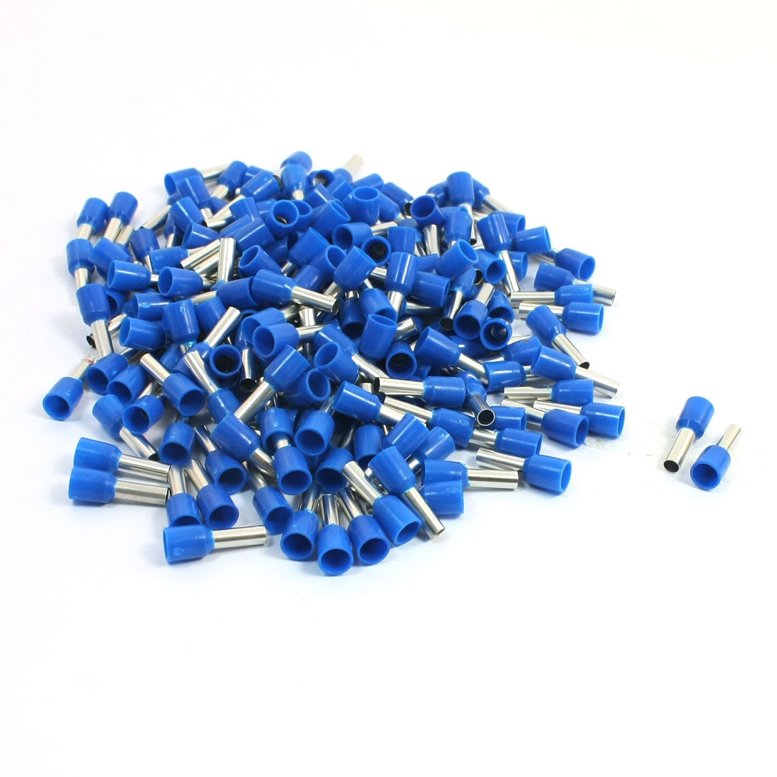 Harfington 190 Pcs Blue E4009 Plastic Sleeve Pre-Insulate Ferrules Terminals for 12AWG Wire