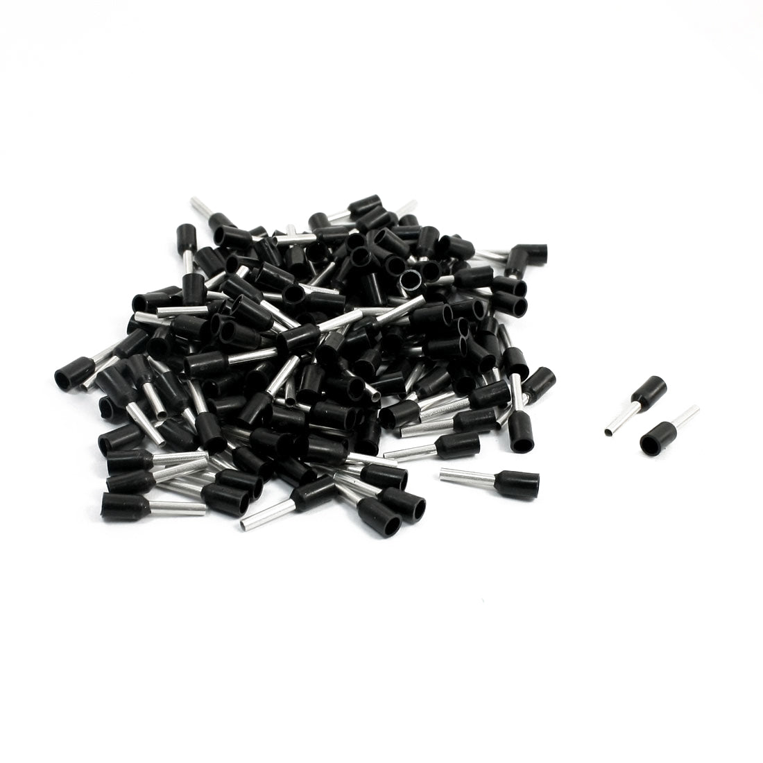 Harfington 18AWG Wire Black Plastic Cable End Pre Insulate Ferrules Terminals E1008 190Pcs