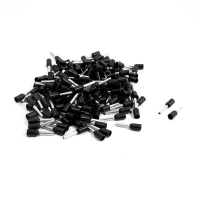 Harfington 18AWG Wire Black Plastic Cable End Pre Insulate Ferrules Terminals E1008 190Pcs