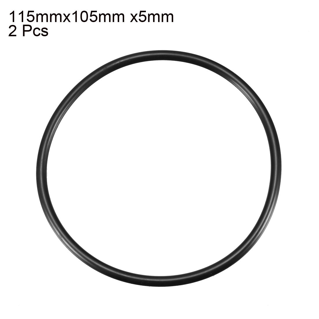Harfington Nitrile Rubber O-Rings Metric Buna-N Sealing Gasket Pack of 2