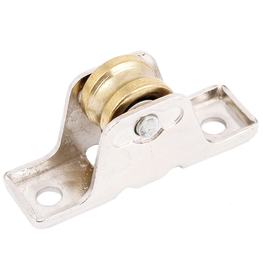 Harfington 0.6" Diameter Wheel Metal Rotatable Single Wheel Sliding Door Roller Window Pulley Two Tone