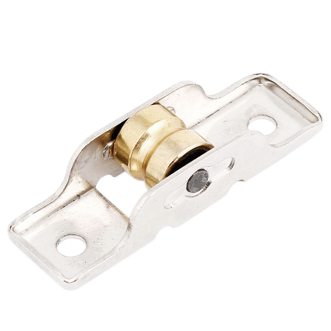 Harfington 0.5" Diameter Wheel Metal Rotatable Single Wheel Flat Plate Caster Two Tone