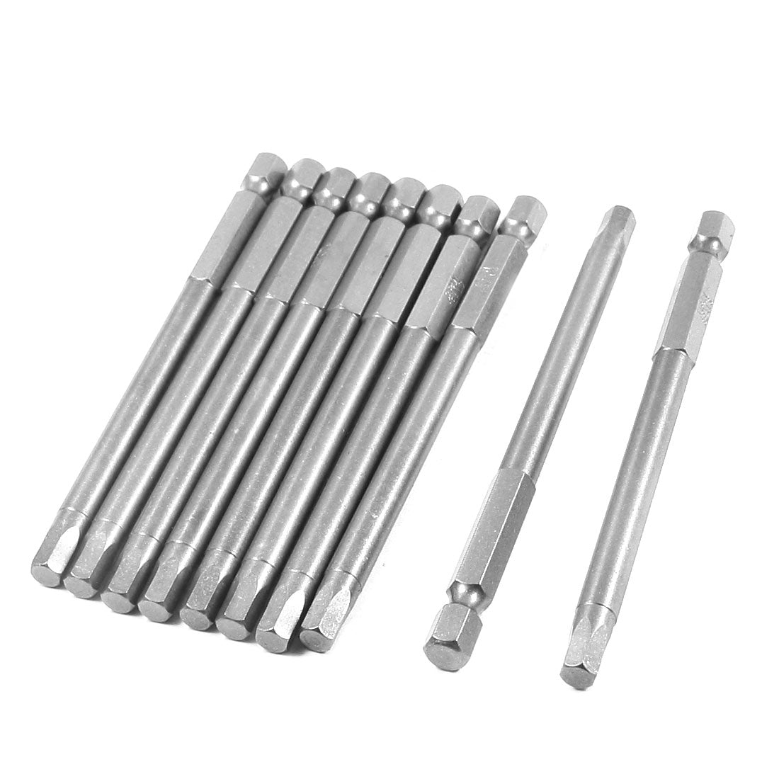 Harfington 1/4" Shank Hex H5 Magnet Head Tip Electric Screwdriver Driver Bits 5mm x 100mm 10Pcs