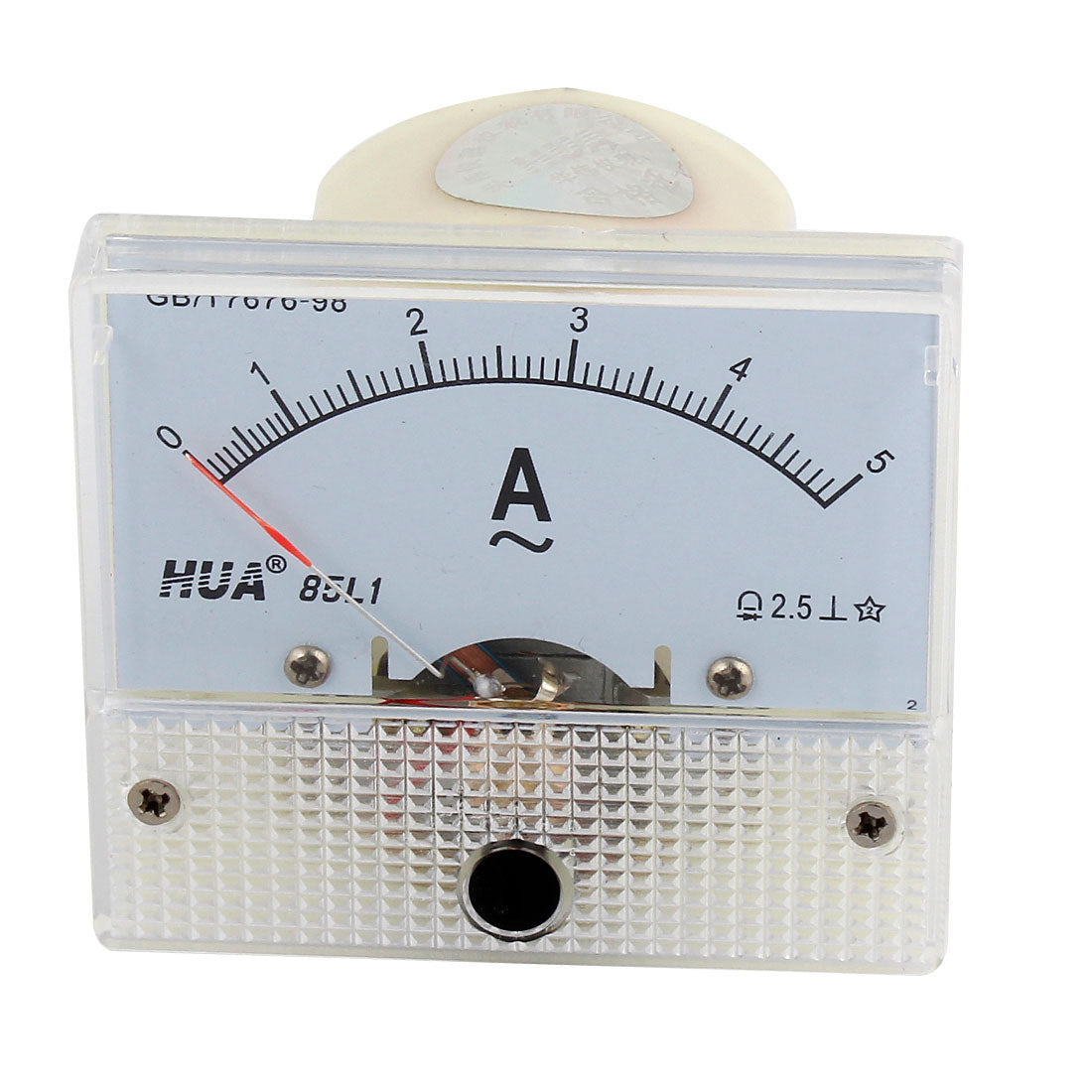 Harfington 0-5A Sqaure Fine Tuning Dial Panel Ampere Meter Amperemeter