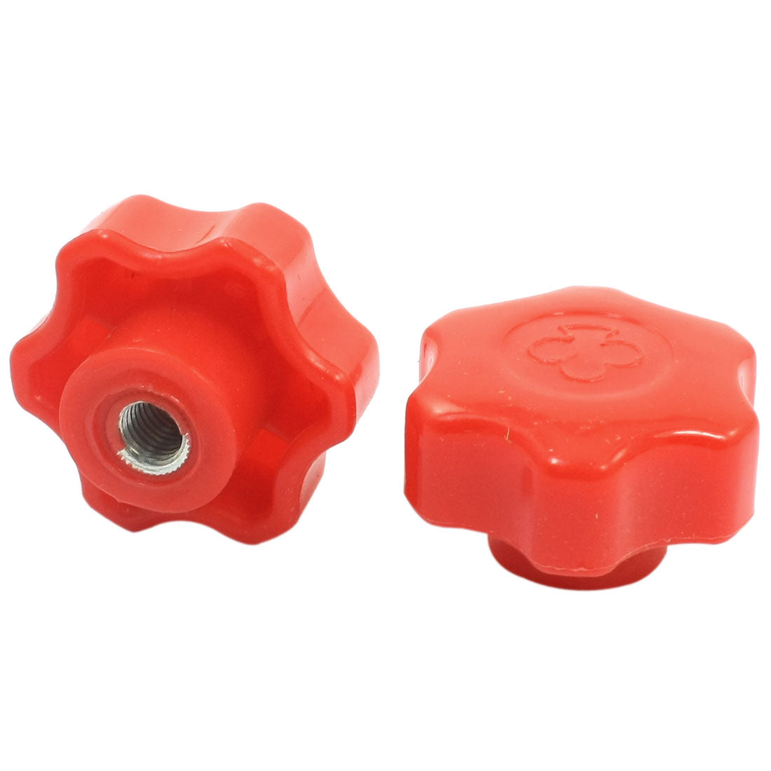 Harfington Electric Machine M10 Female Thread 50mm Dia Clamping Hex Knob 2pcs