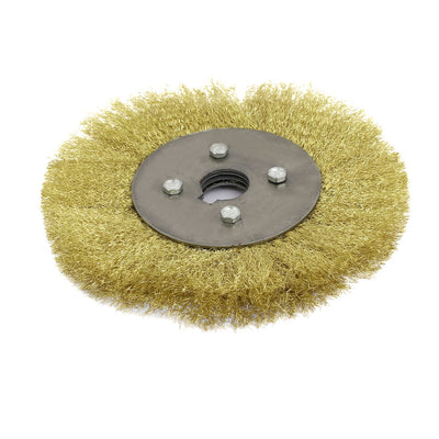 Harfington 190mm x 25mm x 35mm Polishing Grinding Brass Wire Wheel Brush
