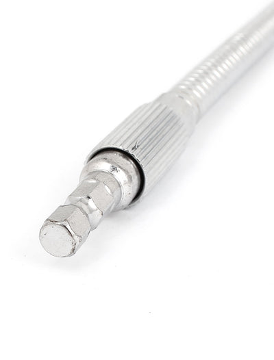 Harfington 2pcs 1/4" Hex Drive Socket Flexible Extension Bar Shaft Tool 30cm Long