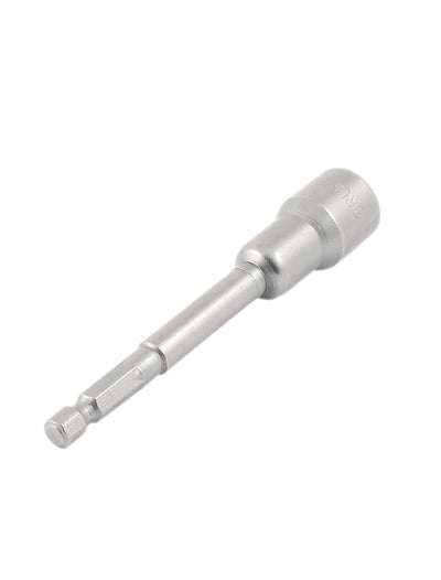 Harfington Chrome-Vanadium 100mm Long 1/4" Shank 12mm Magnetic Hex Socket Nut Driver Setter Bit