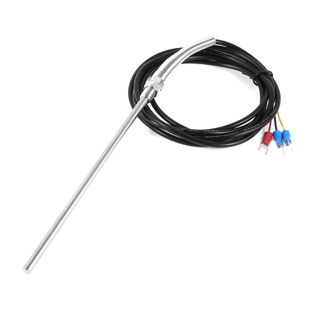 Harfington 150mm x 5mm 1.8 Meters PT Type 0-400C Temprature Sensor Thermocouple Probe