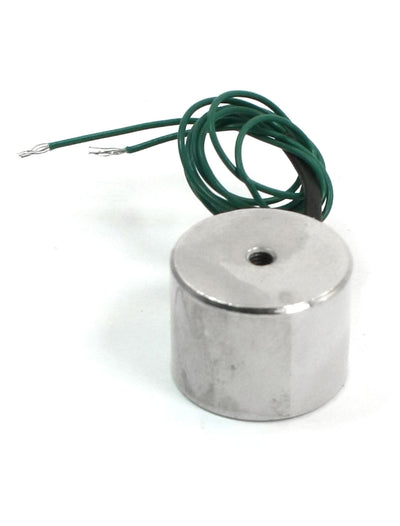 Harfington 12V 0.24A 2.5Kg 3mm Thread Dia 24cm Two Wires Electric Lifting Magnet Electromagnet Solenoid 20x15mm Green Wire Leads