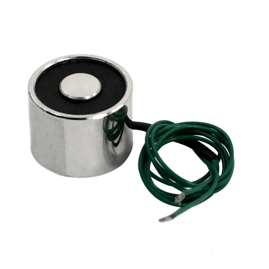 Harfington 12V 0.24A 2.5Kg 3mm Thread Dia 24cm Two Wires Electric Lifting Magnet Electromagnet Solenoid 20x15mm Green Wire Leads
