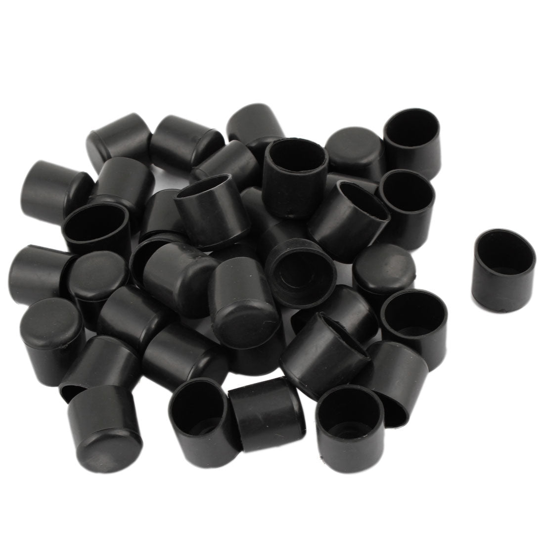 Harfington Gummi-Einsatzkappen in runder Form, 19 mm Durchmesser, Bodengröße, 40 Stück