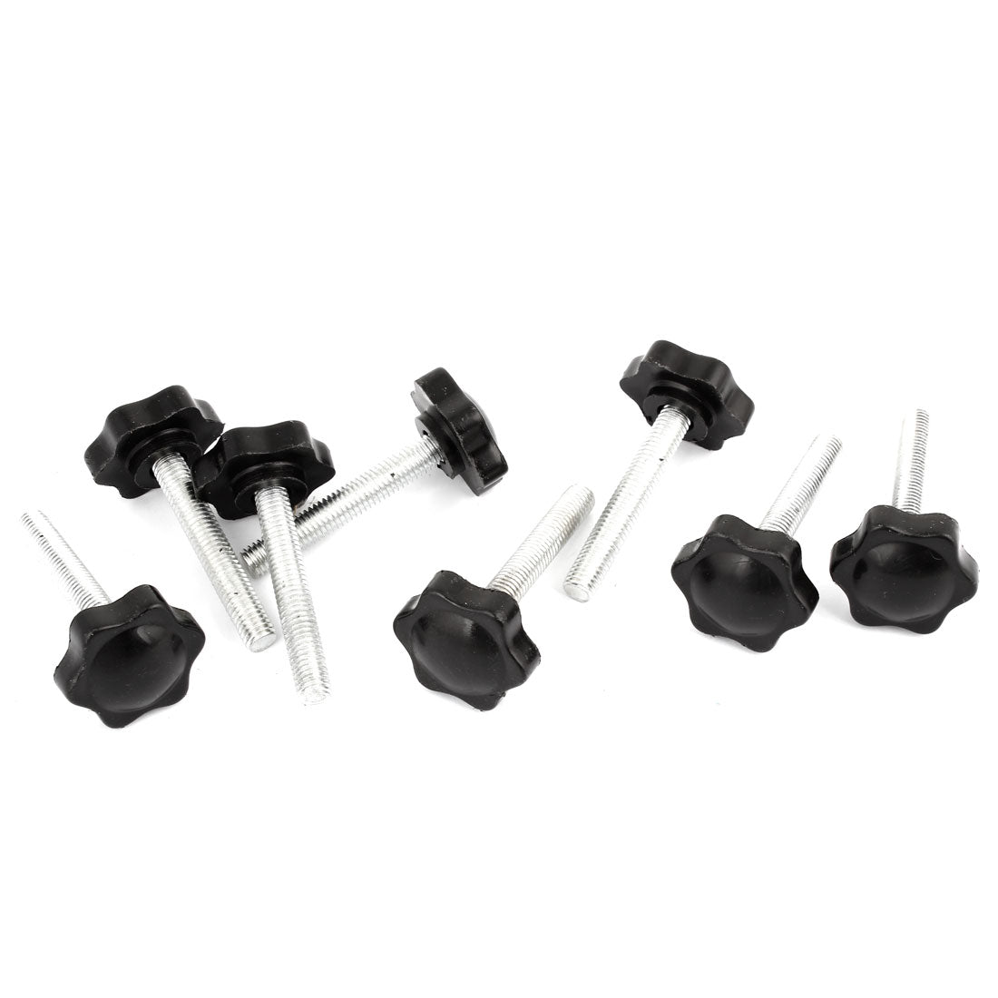 Harfington 8 Pcs 32mm Star Head Dia 7mm x 50mm Clamping Screw Knob Grip
