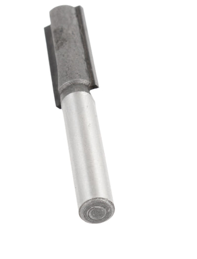 Harfington 2 Pcs 1/4" Shank 3/8" Cutting Diameter Dual Flutes Straight Router Bit Tool