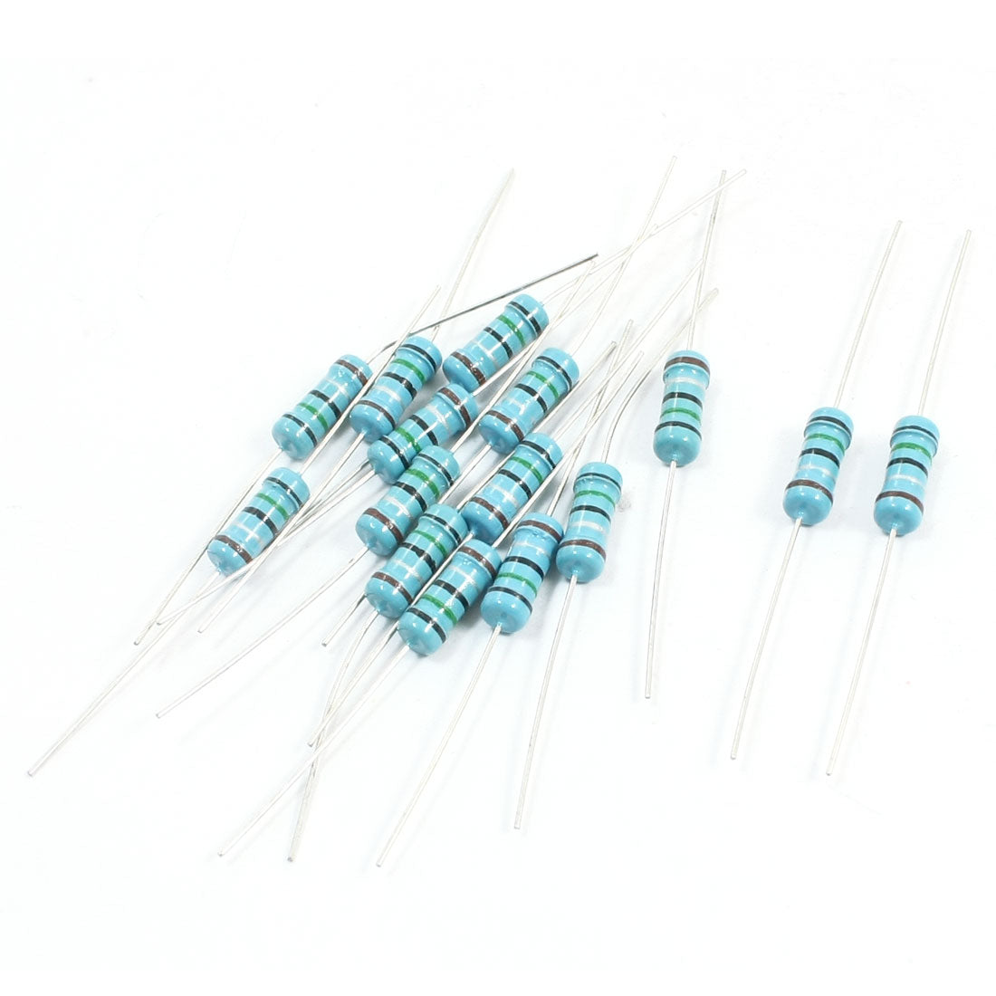 Harfington 15 Pcs 0.5 Ohm Resistance 1W 1% Through Hole Mounting Flameproof Axial Lead Metal Oxide Film Resistors