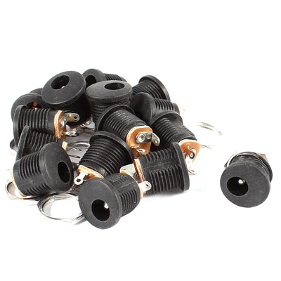 Harfington 15 Pcs PCB Mounting 5.5mmx2.1mm DC Jack Socket Connector Adapter