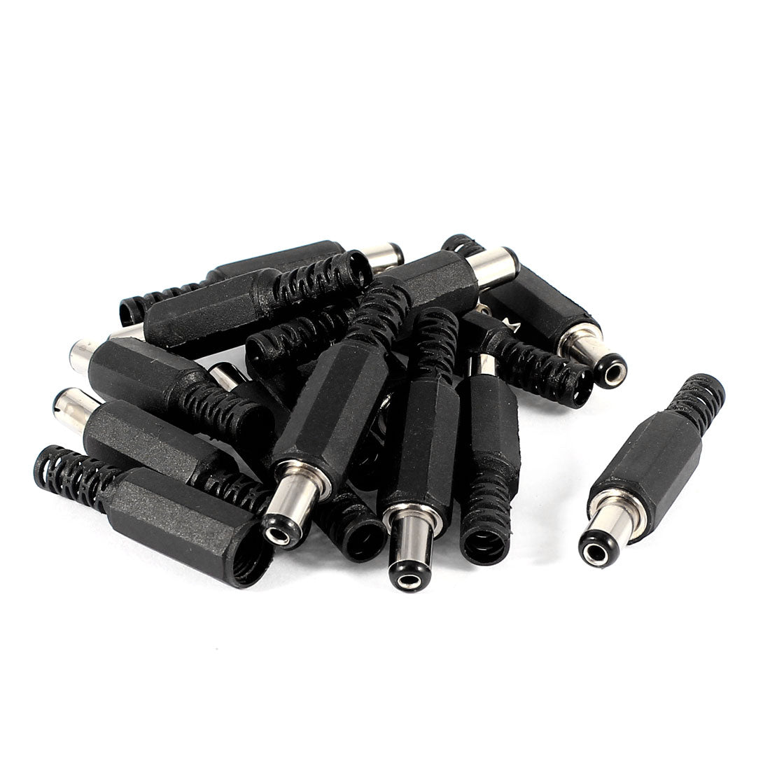 Harfington 15 Pcs 5.5mmx2.1mmx9mm Male Solder DC Power Jack for Laptop Adapter Connector