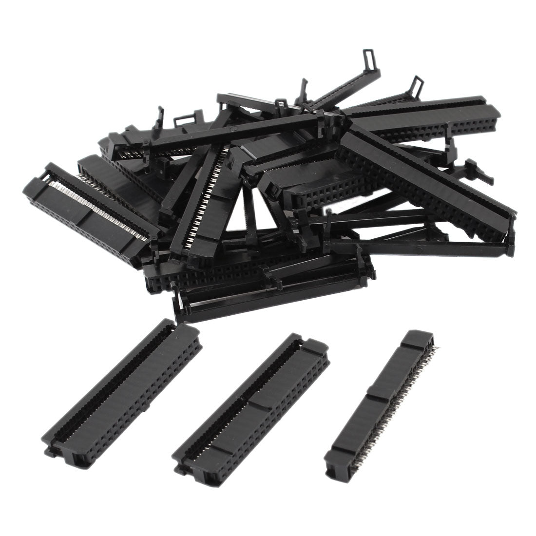 Harfington 15 Pcs IDC Cable Connector FC-40P 40Pin Female Header 2.54mm Pitch