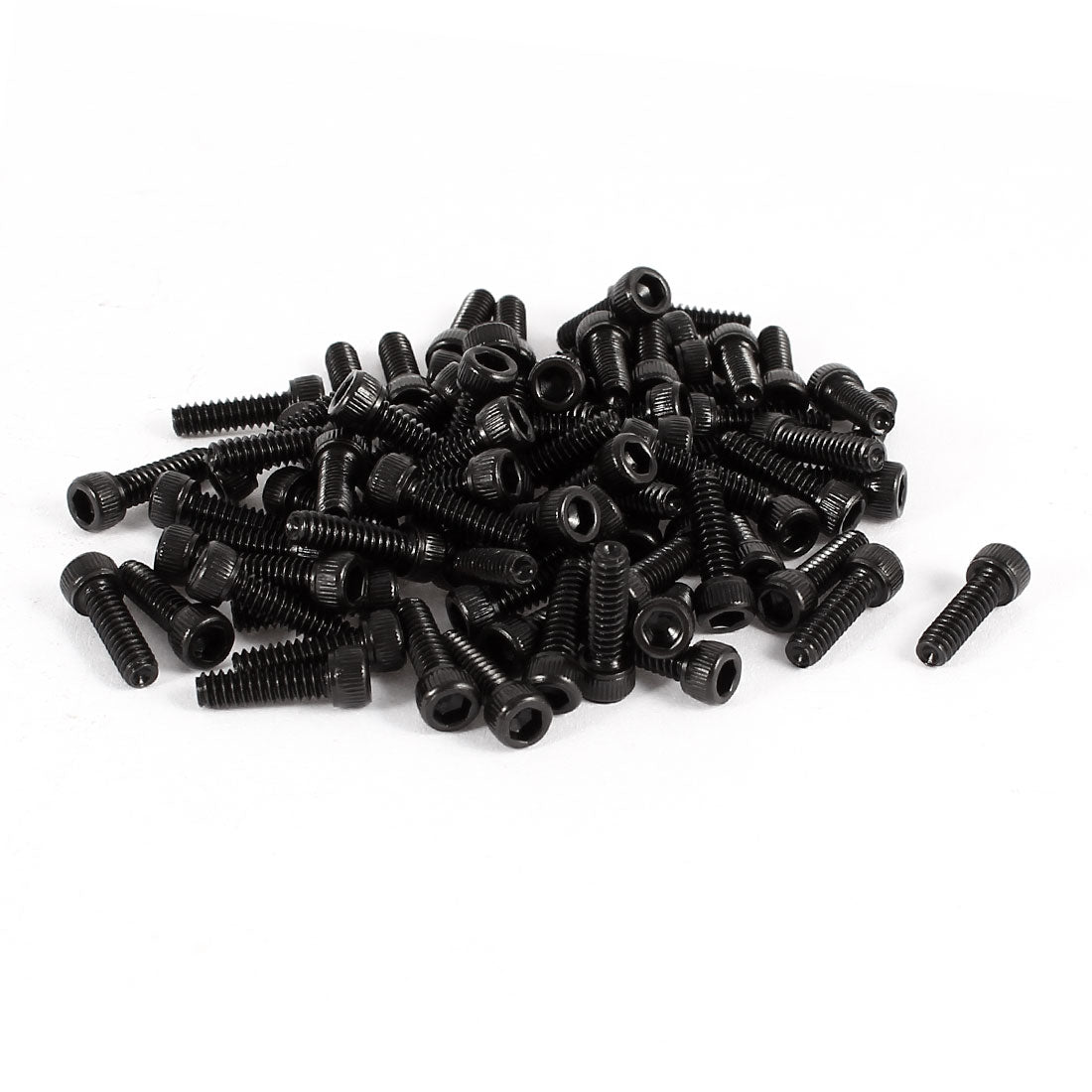 Harfington 100 Pcs 12.9 Alloy Steel Hex Key Socket Head Cap Screws Bolts UNC 4#-40x3/8"