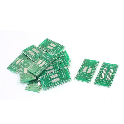 Harfington 15 Pcs Surface Mounted Devices SOP28 SSOP28 TSSOP28 0.65mm 1.27mm to DIP28 28Pin 2.54mm IC PCB Plate Adapter Converter Board