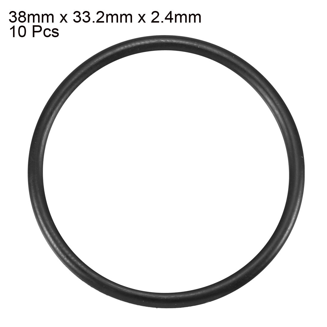 Harfington Nitrile Rubber O-Rings Metric Buna-N Sealing Gasket Black, 10Pcs