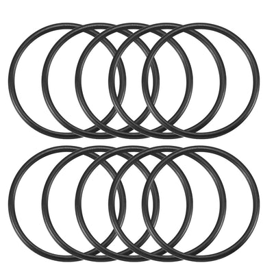 Harfington Nitrile Rubber O-Rings Metric Buna-N Sealing Gasket Black, 10Pcs
