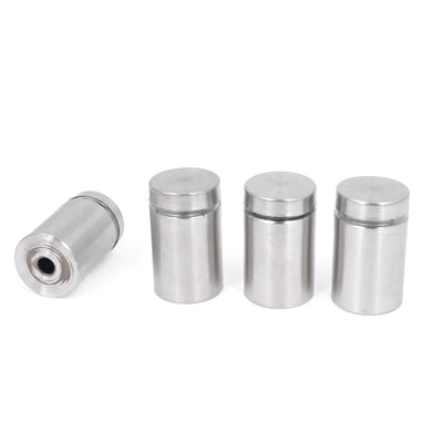 Harfington 4pcs 19mm x 31mm Wall Mount Stainless Steel Nail Glass Standoff