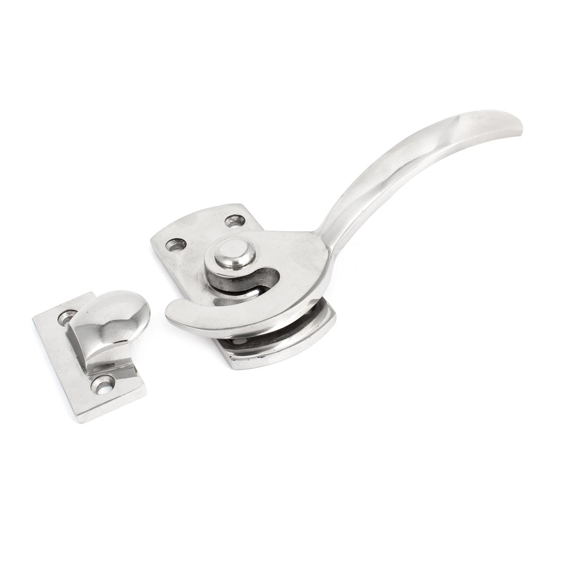 Harfington 15cm Long Left Hand Operation Stainless Steel Pull Handle Latch for Steamer Oven Door