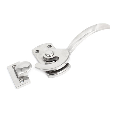 Harfington 15cm Long Left Hand Operation Stainless Steel Pull Handle Latch for Steamer Oven Door