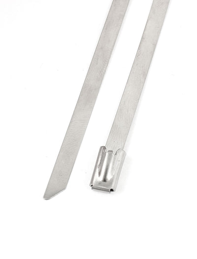 Harfington 50 PCS 4.6mmx1200mm Stainless Steel Cable Pipe Tie Hoop Clamp