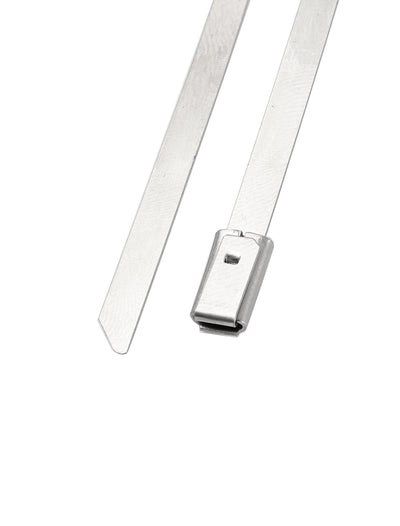Harfington 50 PCS 4.6mmx1200mm Stainless Steel Cable Pipe Tie Hoop Clamp