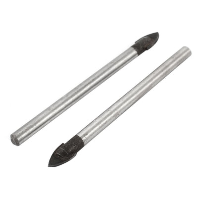 Harfington 2pcs 2.87" Long 5mm Dia Shank Metal Tile Drill Bit for Glass