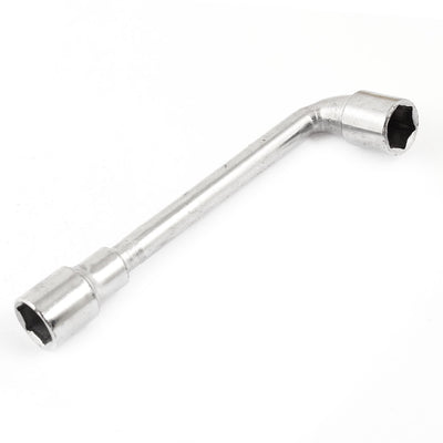 Harfington L Shaped Dual End 13mm Hexagon Socket Spanner Wrench Tool