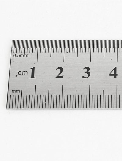 Harfington Office Measurement Tool Dual Sides Straight Ruler Rule 50cm 20"