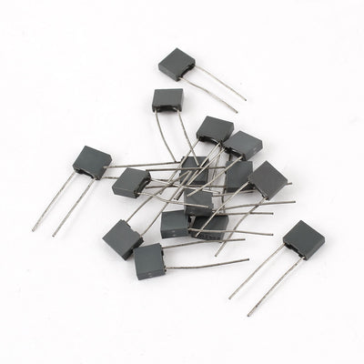 Harfington 15pcs 0.22uF DIP Polypropylene Film Safety Capacitors Gray