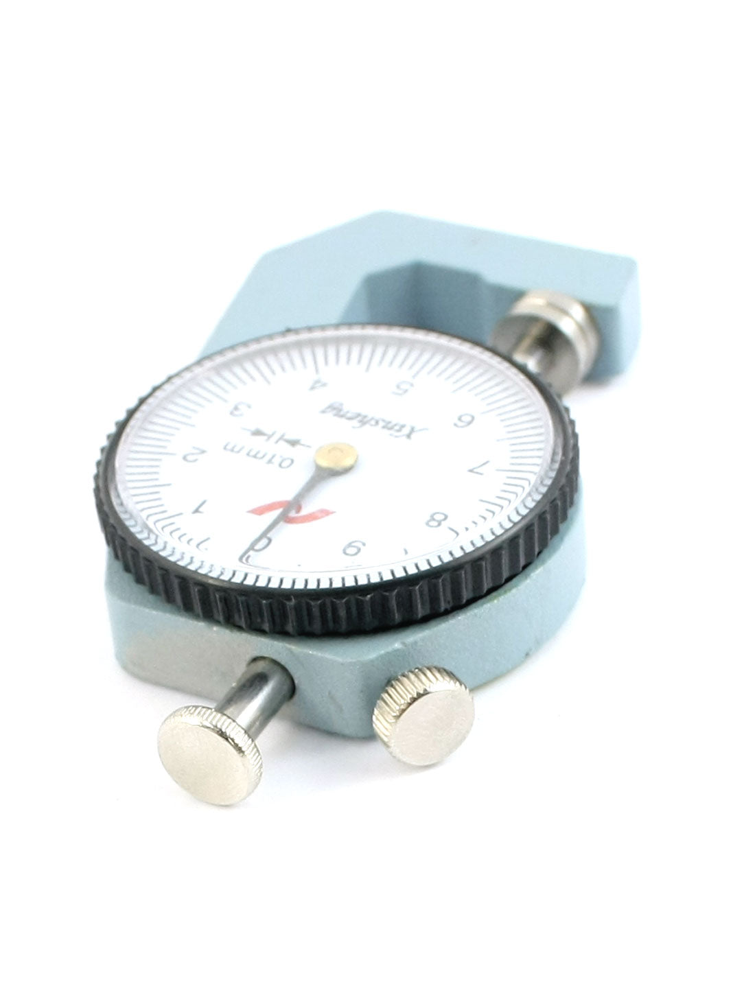 Harfington 0-10mm x 0.1mm Precision Dial Thickness Gauge Measuring Tool w Rectangle Plastic Case